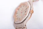 Royal Oak 41mm 15400 Iced Out Rose Gold in Stick Markers - Image 3