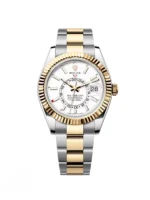 RLX Sky-Dweller 42mm 336933-0005/0006 Two-Tone Yellow Gold White Dial Oyster