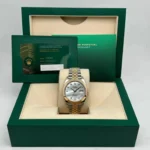 RLX Datejust 41mm 126303 White MOP Diamond Jubilee Steel and Yellow Gold - Image 8