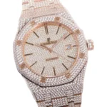 Royal Oak 41mm 15400 Iced Out Rose Gold in Stick Markers - Image 2