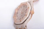 Royal Oak 41mm 15400 Iced Out Rose Gold in Arabic Markers - Image 5