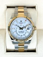 RLX Sky-Dweller 42mm 336933-0005/0006 Two-Tone Yellow Gold White Dial Oyster - Image 2