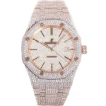 Royal Oak 41mm 15400 Iced Out Rose Gold in Stick Markers