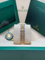 RLX Lady-Datejust 31mm 279383RBR Champagne Diamond Dial Yellow Rolesor Oyster Bracelet - Image 5