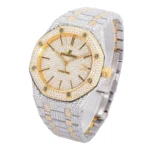 Royal Oak 41mm 15400 Iced Out Steel/Yellow Gold in Stick Markers - Image 2