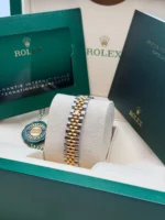 RLX Lady-Datejust 31mm 279383RBR Champagne Diamond Dial Yellow Rolesor Oyster Bracelet - Image 6