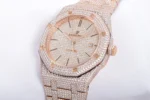 Royal Oak 41mm 15400 Iced Out Rose Gold in Stick Markers - Image 4