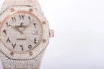 Royal Oak 41mm 15400 Iced Out Rose Gold in Arabic Markers - Image 9