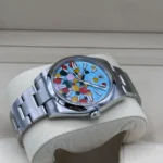 RLX 124300-0008 Oyster Perpetual 41mm Turquoise blue Celebration Dial - Image 5