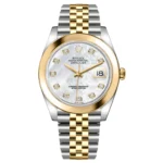 RLX Datejust 41mm 126303 White MOP Diamond Jubilee Steel and Yellow Gold