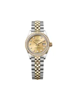RLX Lady-Datejust 31mm 279383RBR Champagne Diamond Dial Yellow Rolesor Oyster Bracelet