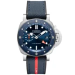 【7A Quality】Panerai Submersible GMT Luna Rossa Titanio 42mm PAM01507