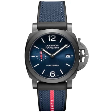 【7A Quality】Panerai Luminor Quaranta Steel DLC Luna Rossa 40mm PAM01408