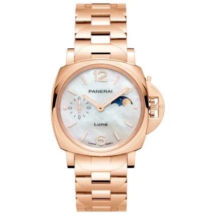 【7A Quality】Panerai Luminor Due Luna TuttoOro 38mm PAM01504