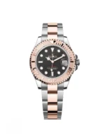 RLX Yacht-Master 37mm Steel and Everose Gold Watch - Black Dial - Oyster Bracelet 268621
