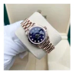 RLX Lady-Datejust 31mm 279175 Aubergine Diamond-Set Dial President Everose Gold - Image 3