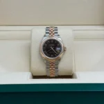 RLX Lady-Datejust 31mm 279161 Chocolate Roman Dial, Two Tone Stainless Steel & 18K Rose Gold Oyster Bracelet Women's Watch - Image 3