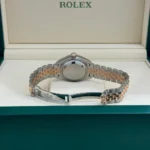 RLX Lady-Datejust 31mm 279161 Chocolate Roman Dial, Two Tone Stainless Steel & 18K Rose Gold Oyster Bracelet Women's Watch - Image 9