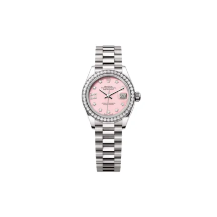 RLX Lady-Datejust 31mm 279139RBR Pink Opal Diamond Dial and Diamond Bezel White Gold Bracelet