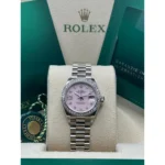RLX Lady-Datejust 31mm 279139RBR Pink Opal Diamond Dial and Diamond Bezel White Gold Bracelet - Image 2