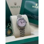 RLX Lady-Datejust 31mm 279139RBR Pink Opal Diamond Dial and Diamond Bezel White Gold Bracelet - Image 3