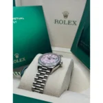 RLX Lady-Datejust 31mm 279139RBR Pink Opal Diamond Dial and Diamond Bezel White Gold Bracelet - Image 6