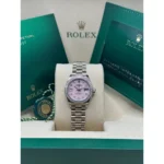 RLX Lady-Datejust 31mm 279139RBR Pink Opal Diamond Dial and Diamond Bezel White Gold Bracelet - Image 8