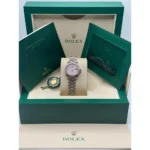 RLX Lady-Datejust 31mm 279139RBR Pink Opal Diamond Dial and Diamond Bezel White Gold Bracelet - Image 9