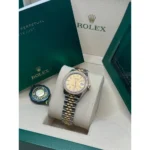 RLX Lady-Datejust 31mm 279383RBR Champagne Dial Yellow Rolesor Oyster Bracelet - Image 9