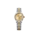 RLX Lady-Datejust 31mm 279383RBR Champagne Diamond Dial Yellow Rolesor Oyster Bracelet