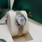 RLX Lady-Datejust 31mm 279173 Mother of Pearl Diamond Dial Oyster Bracelet - Image 4
