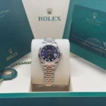 RLX Lady-Datejust 31mm 279171 Aubergine Diamond Oyster Stainless Steel and Rose Gold - Image 3