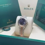 RLX Lady-Datejust 31mm 279171 Aubergine Diamond Oyster Stainless Steel and Rose Gold - Image 5