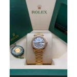 RLX Lady-Datejust 31mm 279138RBR White Mother-of-Pearl Dial President Bracelet Watch - Image 3