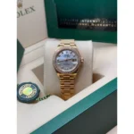 RLX Lady-Datejust 31mm 279138RBR White Mother-of-Pearl Dial President Bracelet Watch - Image 9