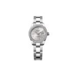 RLX Lady-Datejust 31mm 279384RBR Silver Diamond Dial & Diamond Bezel, Stainless Steel Jubilee Bracelet Women's Watch