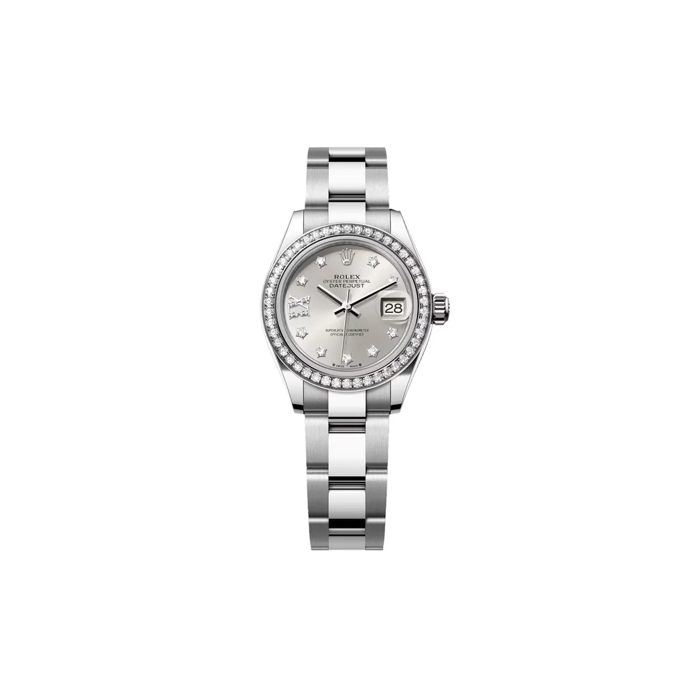 P0169-1 RLX Lady-Datejust 31mm 279384RBR Silver Diamond Dial & Diamond Bezel, Stainless Steel Jubilee Bracelet Women's Watch - Image 1