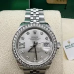 RLX Lady-Datejust 31mm 279384RBR Silver Diamond Dial & Diamond Bezel, Stainless Steel Jubilee Bracelet Women's Watch - Image 3