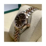 RLX Lady-Datejust 31mm 279171 Chocolate Index Oyster Stainless Steel and Rose Gold - Image 11