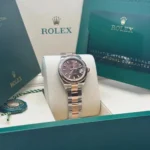 RLX Lady-Datejust 31mm 279171 Chocolate Index Oyster Stainless Steel and Rose Gold - Image 4
