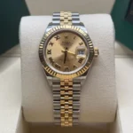 RLX Lady-Datejust 31mm 279173 Champagne Roman Dial Oyster Bracelet - Image 10