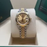 RLX Lady-Datejust 31mm 279173 Champagne Roman Dial Oyster Bracelet - Image 4
