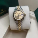 RLX Lady-Datejust 31mm 279173 Champagne Roman Dial Oyster Bracelet - Image 7