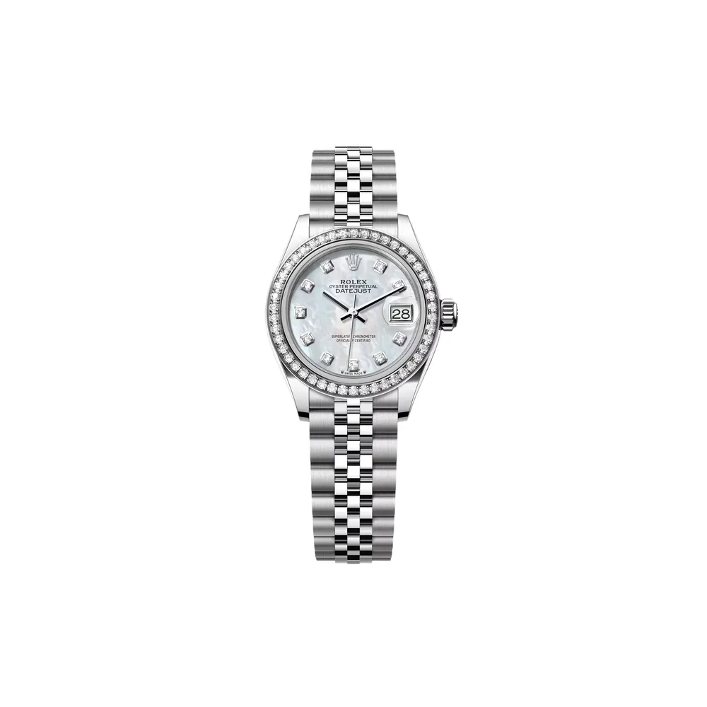 P0174-1 RLX Lady-Datejust 31mm 279384RBR White Mother-of-Pearl Dial Oyster Bracelet - Image 1