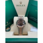 RLX Lady-Datejust 31mm 279171 Chocolate Diamond Oyster Stainless Steel and Rose Gold - Image 3