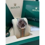 RLX Lady-Datejust 31mm 279171 Chocolate Diamond Oyster Stainless Steel and Rose Gold - Image 4