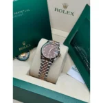 RLX Lady-Datejust 31mm 279171 Chocolate Diamond Oyster Stainless Steel and Rose Gold - Image 9
