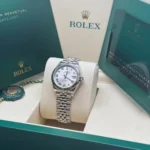 RLX Lady-Datejust 31mm 279174 Silver Roman Dial Oyster Bracelet - Image 5