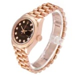 RLX Lady-Datejust 31mm 279175 Chocolate Diamond-Set Dial President Everose Gold - Image 5