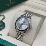RLX Lady-Datejust 31mm 279174 Silver Diamond Dial Oyster Bracelet - Image 5